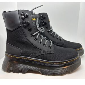 NWB DOC Dr. Martens Combat Boots Air Wair TARIK Black Extra Tough 27017001 W 6